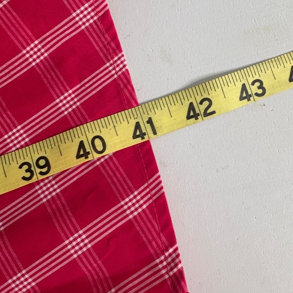 NWOT Calvin Klein Red White Plaid Gingham Cotton Dress - Picture 15 of 15